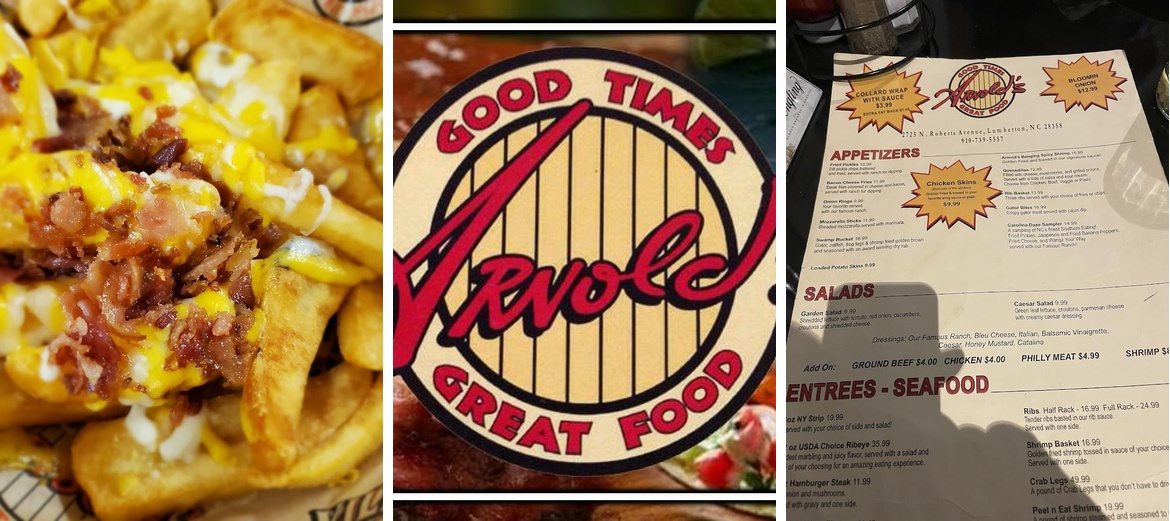 Arnold's Restaurant Menu